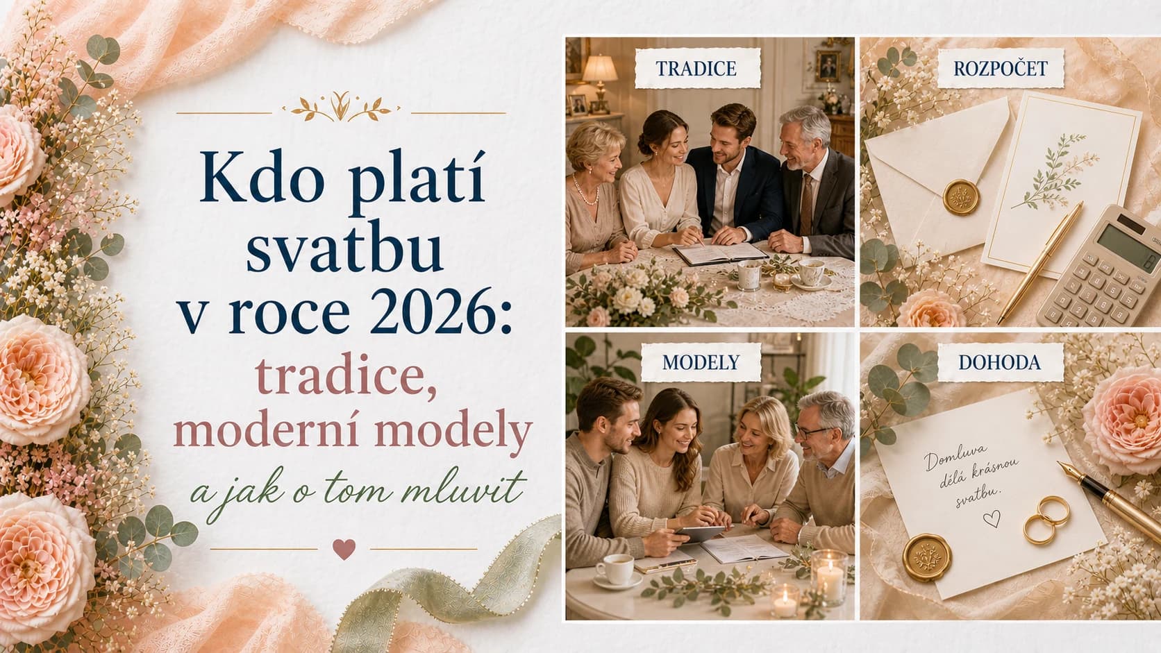 Kdo platí svatbu v roce 2026: tradice, moderní modely a jak o tom mluvit