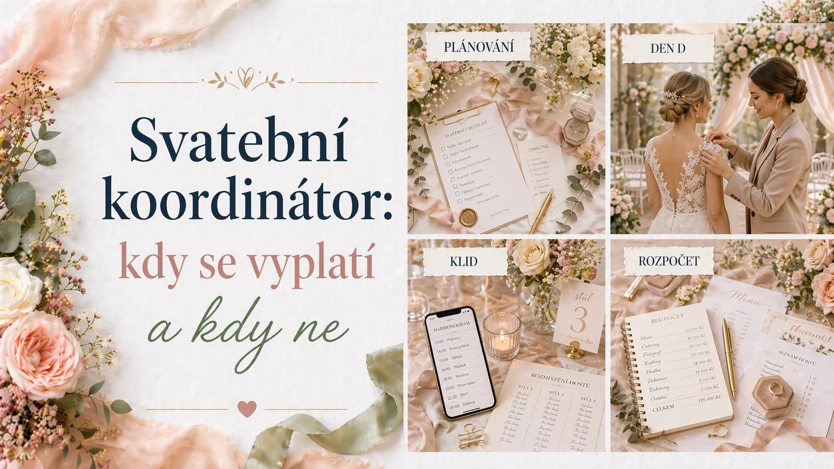 Svatební koordinátor: kdy se vyplatí a kdy ne