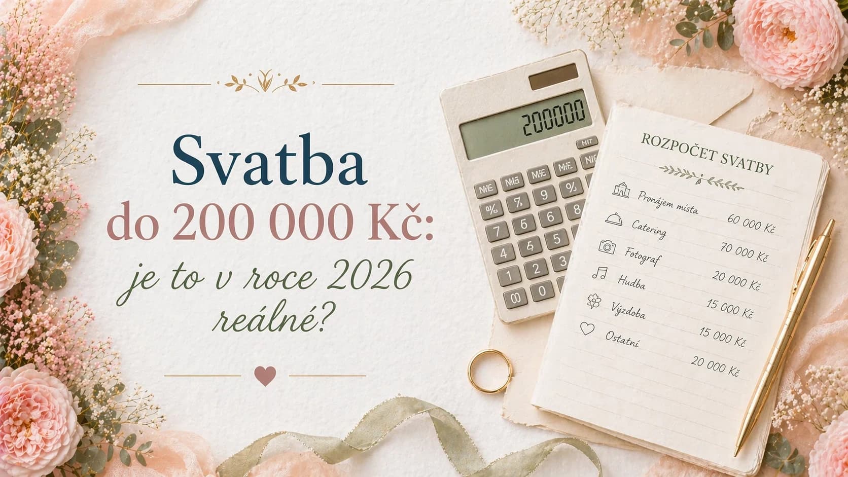 Svatba do 200 000 Kč: je to v roce 2026 reálné?