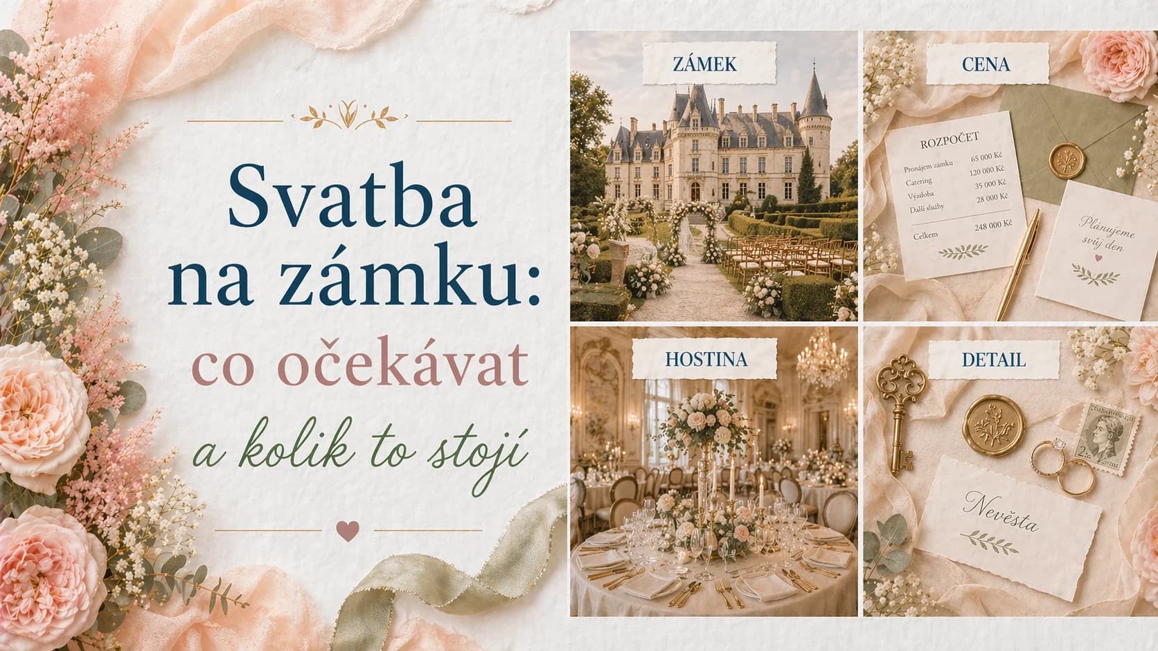 Svatba na zámku: co očekávat a kolik to stojí