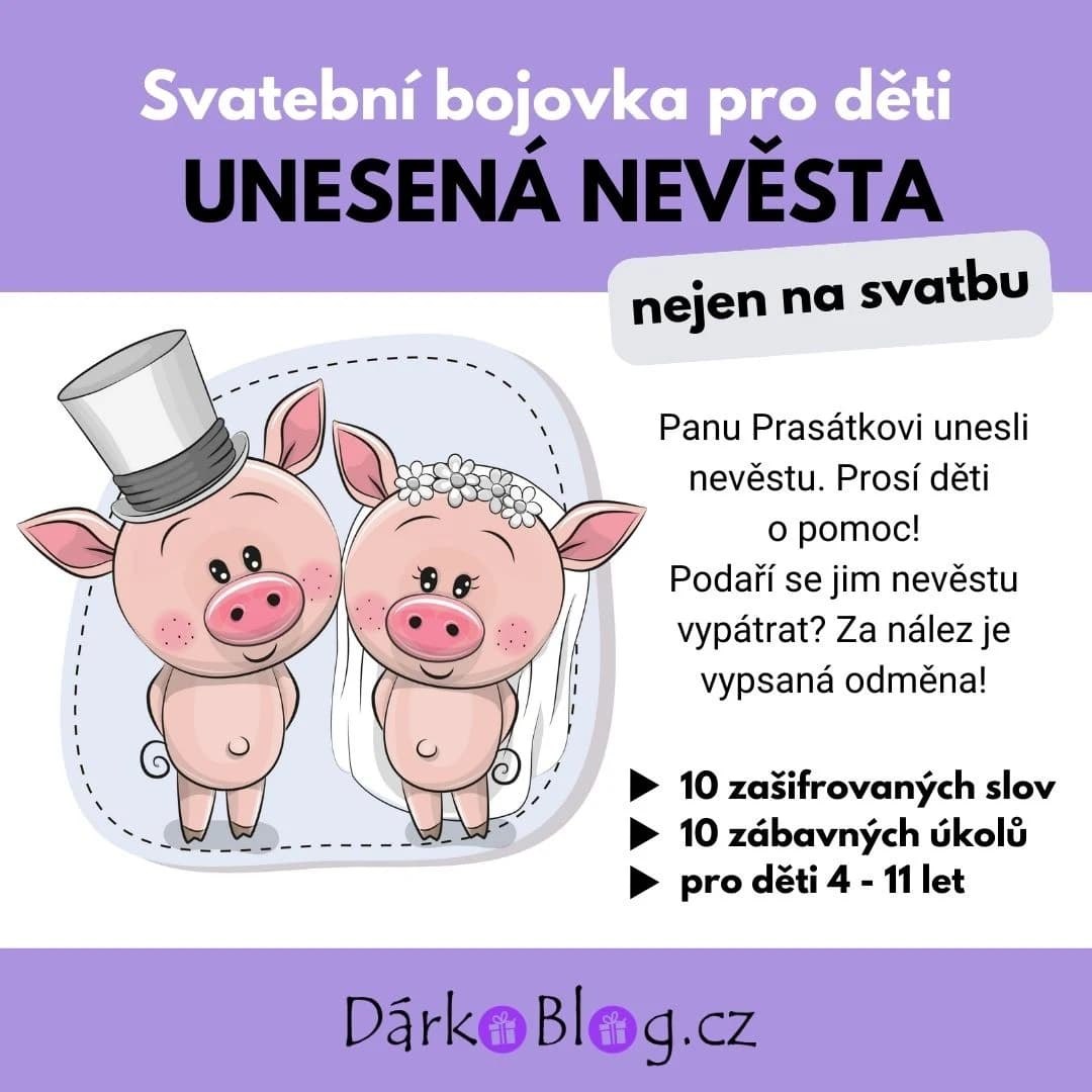Svatební bojovka pro děti - DárkoBlog.cz