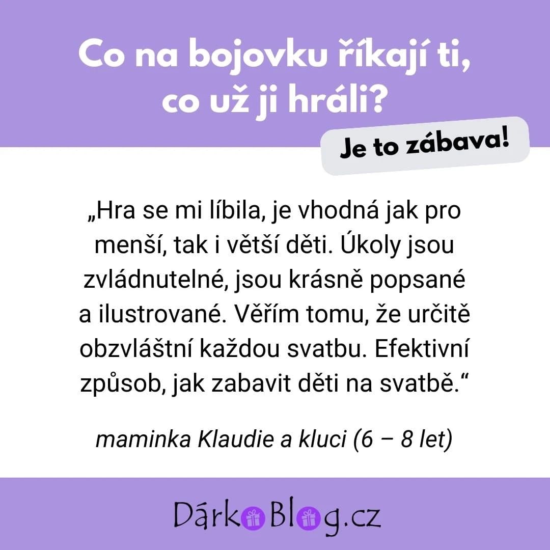 Svatební bojovka pro děti - DárkoBlog.cz — fotografie 2